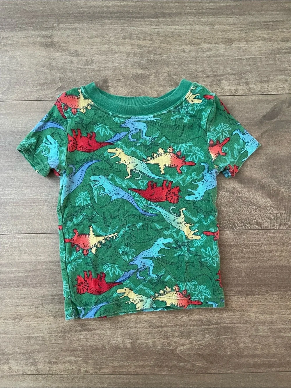Toddler Boy Green Dinosaur Pajama Set Wonder Nation Size 18M